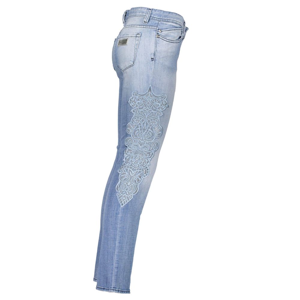 Just Cavalli Hellblaue Damenjeans aus Baumwolle