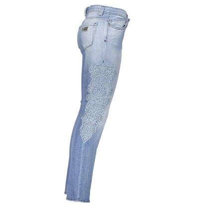 Just Cavalli Hellblaue Damenjeans aus Baumwolle