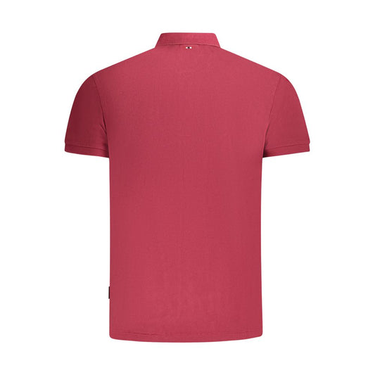 Napapijri Herren-Poloshirt aus roter Baumwolle
