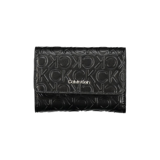 Calvin Klein – Elegante schwarze Geldbörse mit zwei Fächern