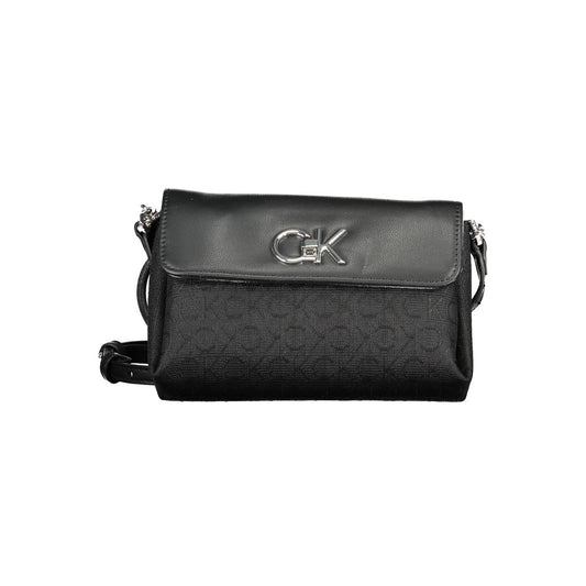 Calvin Klein Schwarze Polyester-Handtasche