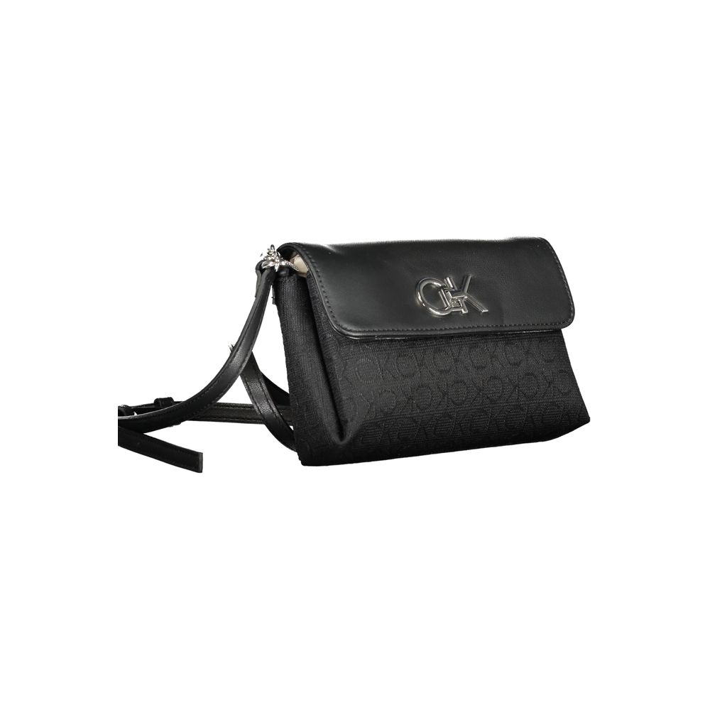 Calvin Klein Schwarze Polyester-Handtasche