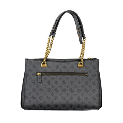 Guess Jeans – Schwarze Polyethylen-Handtasche