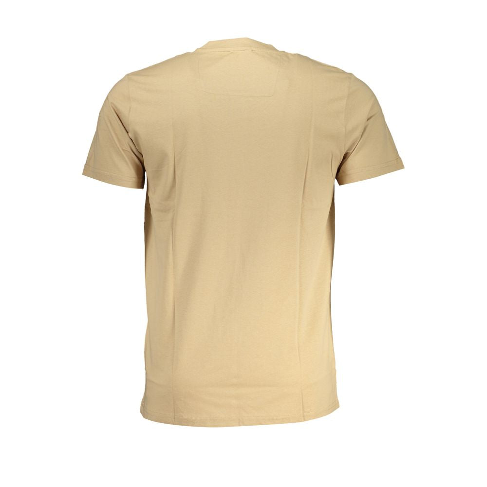 Cavalli Class – Beiges Baumwoll-T-Shirt