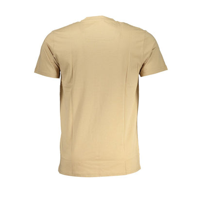 Cavalli Class – Beiges Baumwoll-T-Shirt