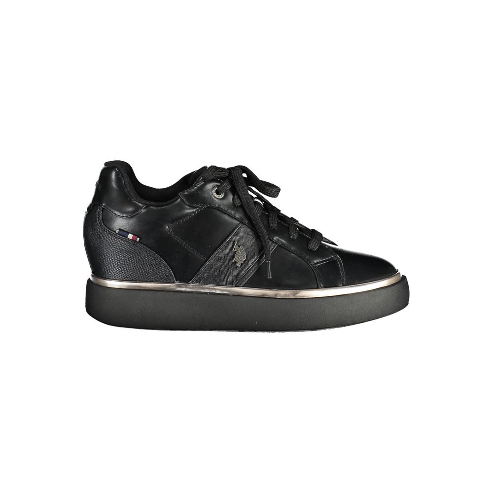 US POLO ASSN. Schwarze Polyester-Damen-Sneaker