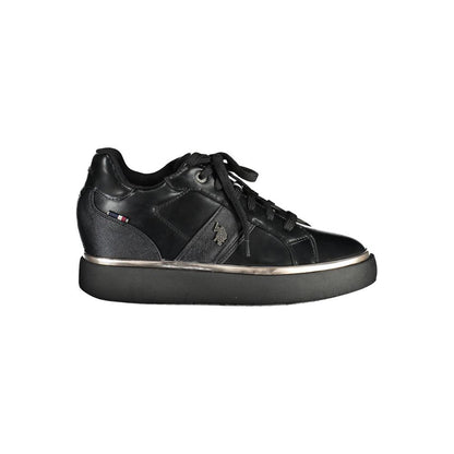 US POLO ASSN. Schwarze Polyester-Damen-Sneaker