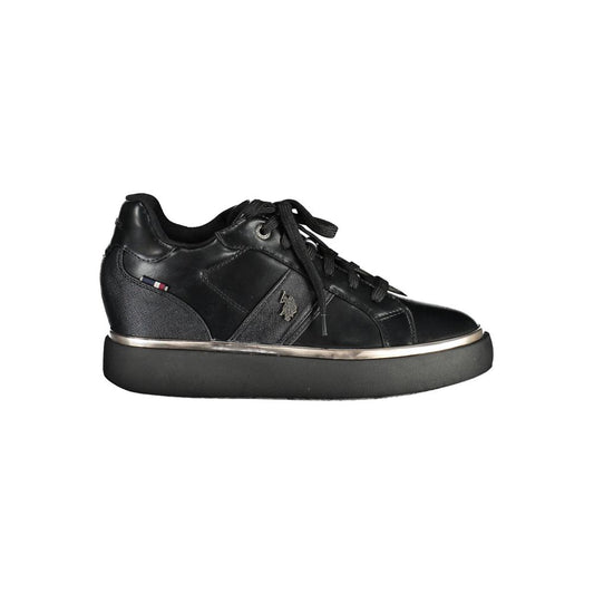 US POLO ASSN. Schwarze Polyester-Damen-Sneaker