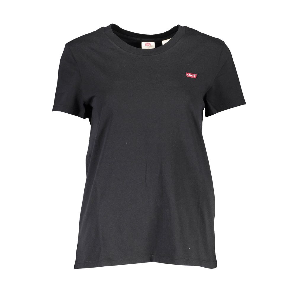 Levi's Schwarzes Baumwoll-T-Shirt für Damen
