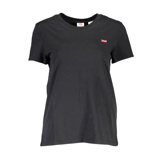 Levi's Schwarzes Baumwoll-T-Shirt für Damen