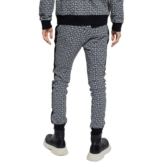 Balmain Black Cotton Jeans &amp; Pant