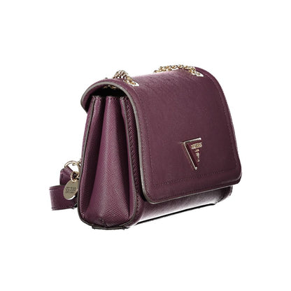 Guess Jeans Lila Polyethylen Damen Handtasche