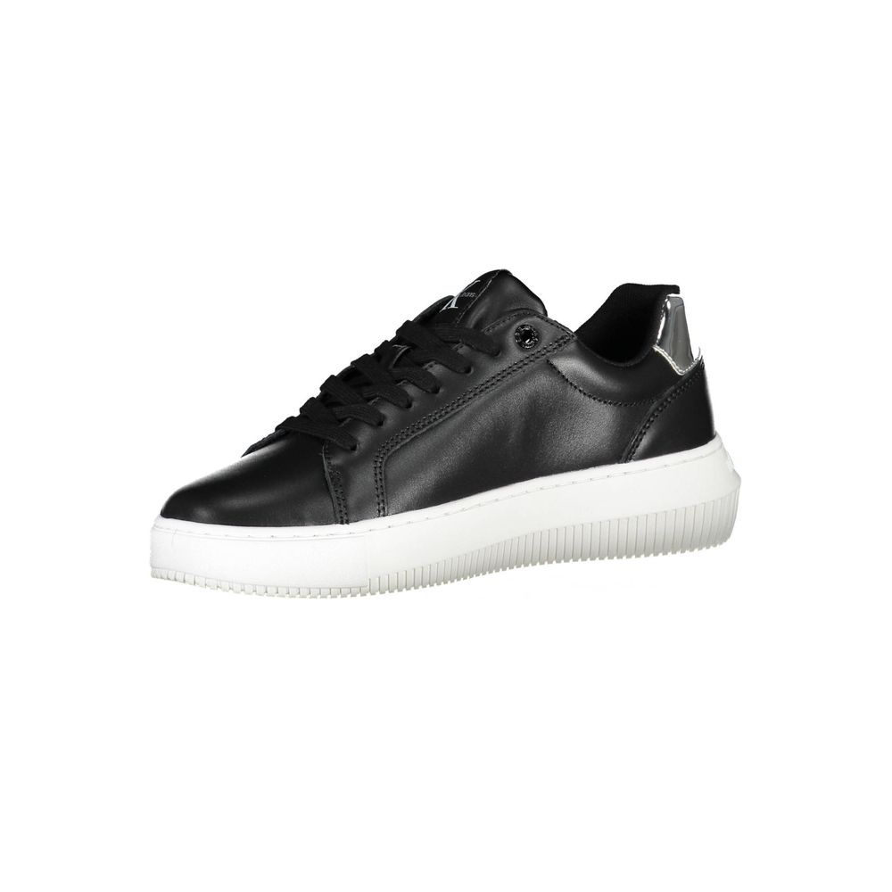 Calvin Klein Damen Sneaker aus schwarzem Polyester