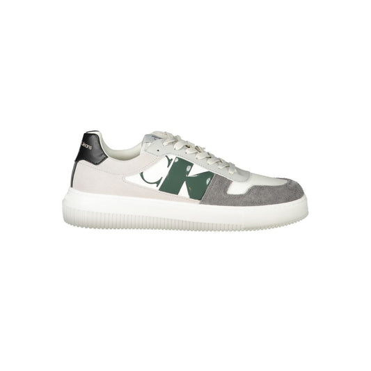 Calvin Klein – Weiße Polyethylen-Sneaker für Herren