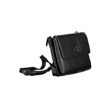 Calvin Klein Schwarze Polyester-Damenhandtasche