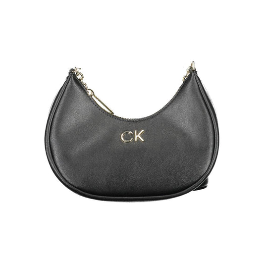 Calvin Klein Schwarze Polyester-Damenhandtasche