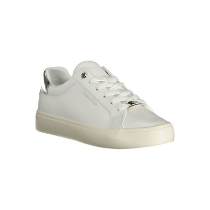 Calvin Klein Damen Sneaker aus weißem Leder