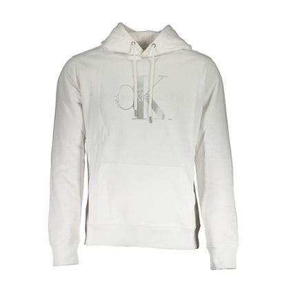 Calvin Klein Weißer Baumwollpullover für Herren