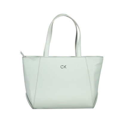 Calvin Klein Hellblaue Polyethylen-Damenhandtasche