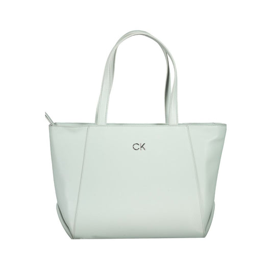 Calvin Klein Hellblaue Polyethylen-Damenhandtasche