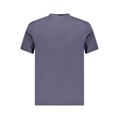Napapijri Blaues Herren-T-Shirt aus Baumwolle
