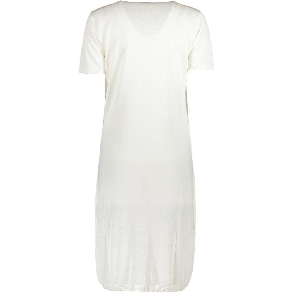Cavalli Class Weißes Viskose-Damenkleid