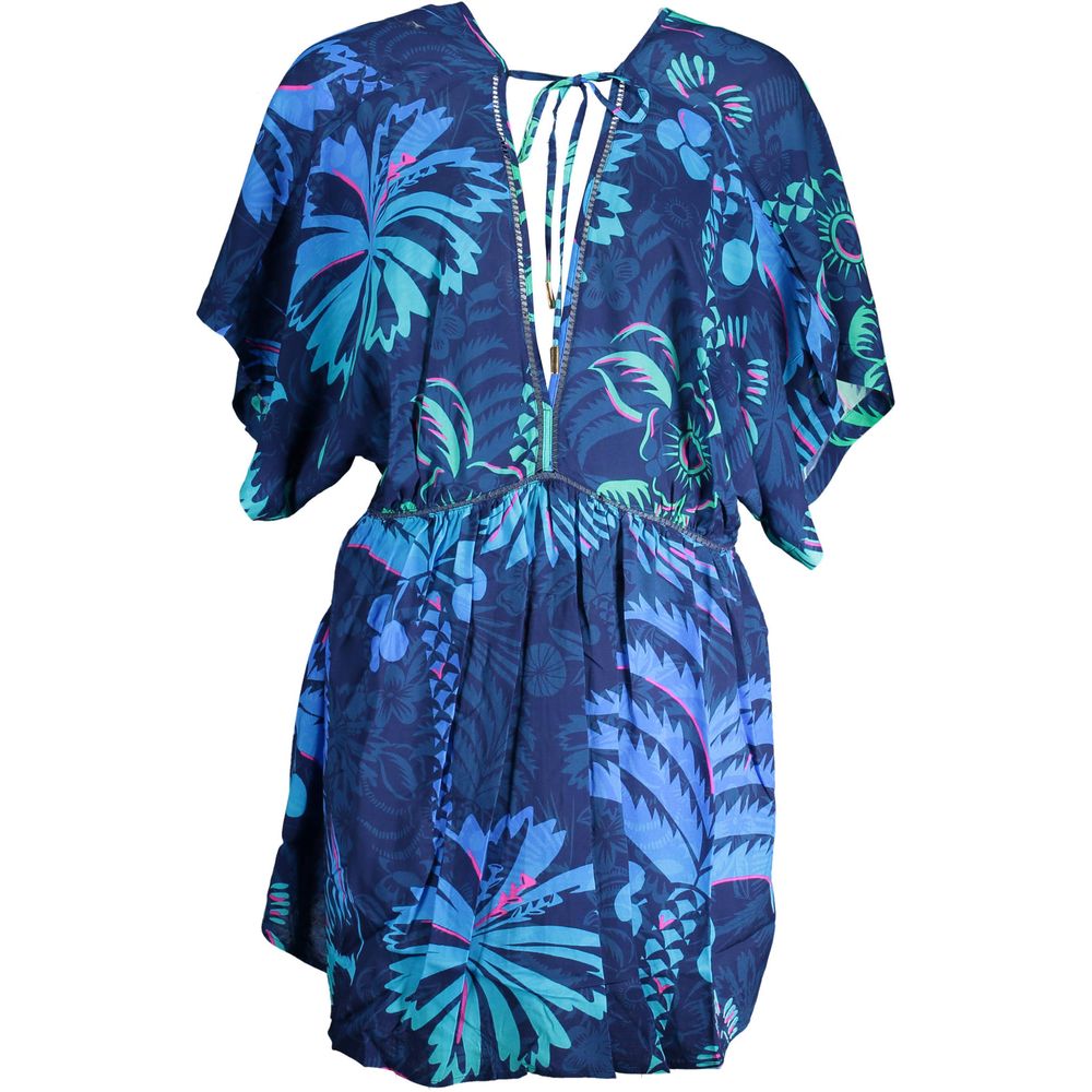 Desigual Blaues Baumwollkleid für Damen