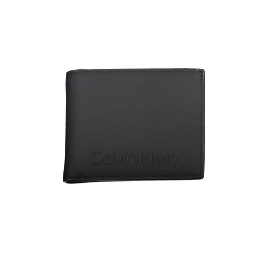 Calvin Klein Herren-Geldbörse aus Polyester, Schwarz