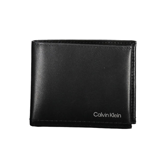 Calvin Klein Herren-Geldbörse aus schwarzem Leder