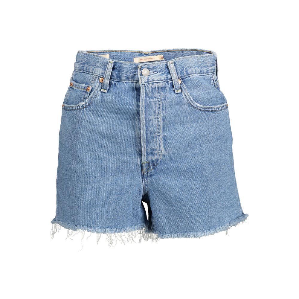 Levi's – Hellblaue Baumwollshorts für Damen