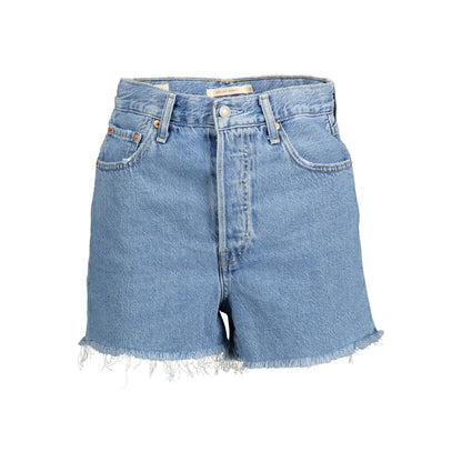 Levi's – Hellblaue Baumwollshorts für Damen