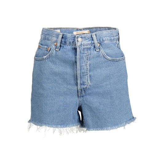Levi's – Hellblaue Baumwollshorts für Damen