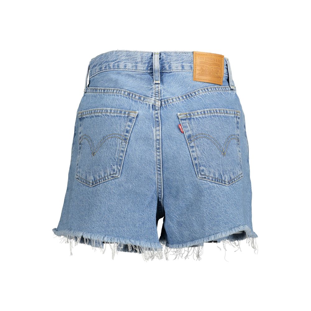 Levi's – Hellblaue Baumwollshorts für Damen