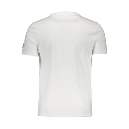 Guess Jeans Weißes Herren-T-Shirt aus Baumwolle
