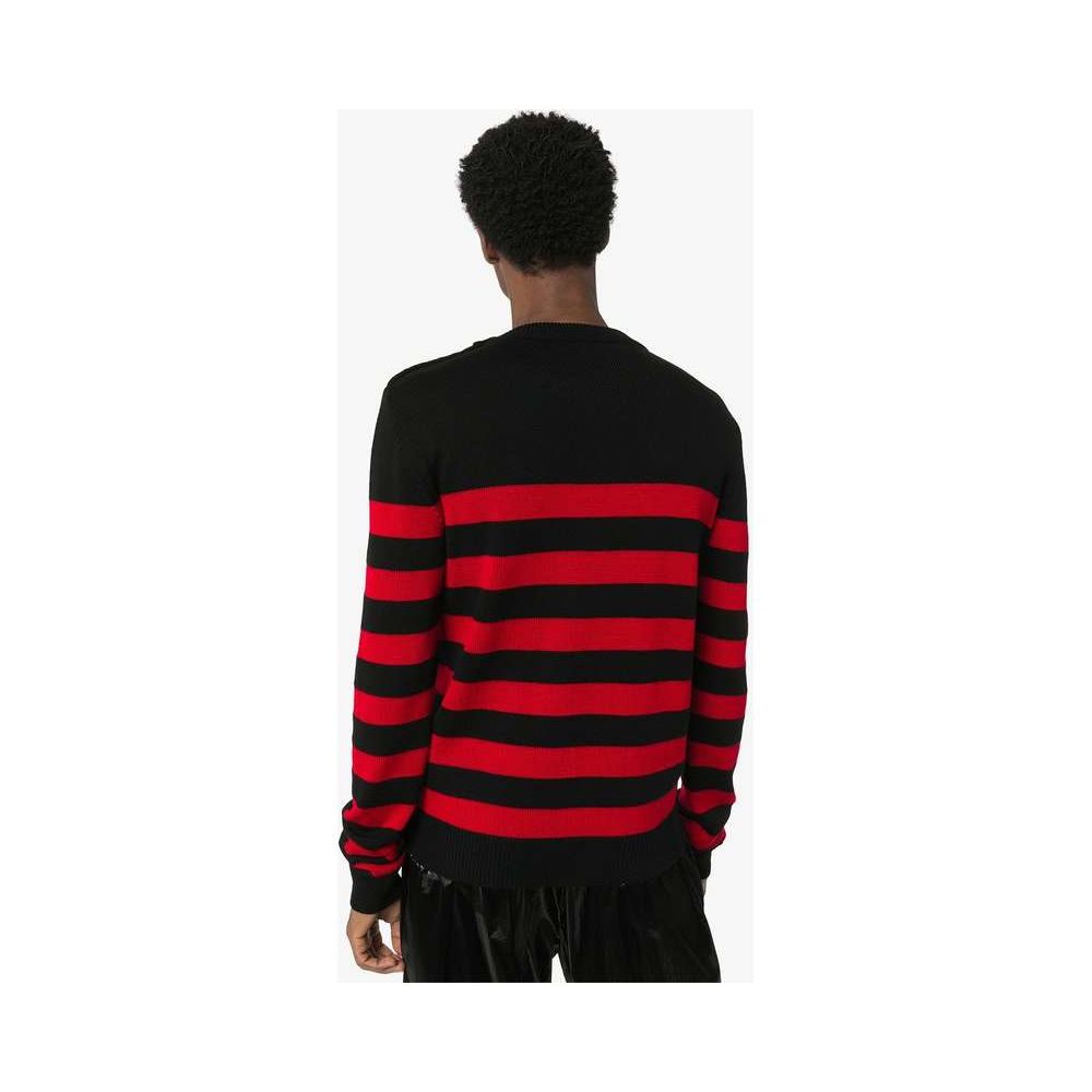 Balmain Schwarzer Wollpullover