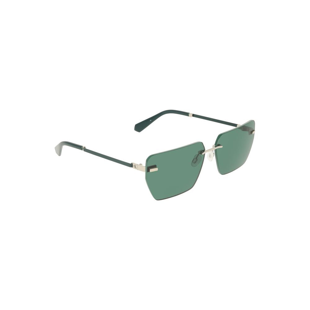 Calvin Klein Grüne Metall Herren Sonnenbrille