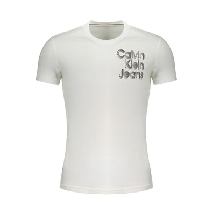 Calvin Klein – Weißes Baumwoll-T-Shirt
