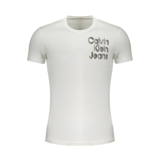Calvin Klein – Weißes Baumwoll-T-Shirt