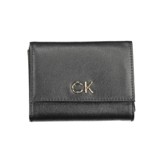 Calvin Klein Schwarze Polyester Damen Geldbörse