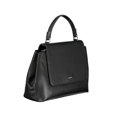 Calvin Klein Schwarze Polyester-Handtasche