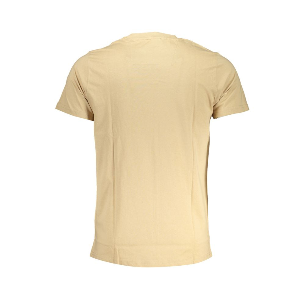 Cavalli Class – Beiges Baumwoll-T-Shirt