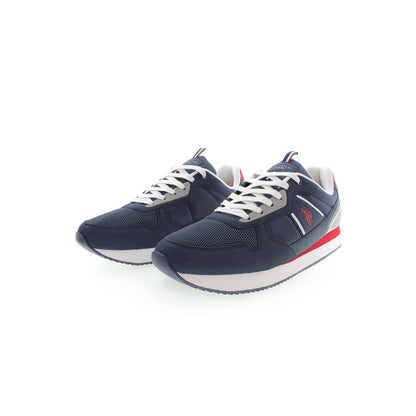 US POLO ASSN. Blue Polyester Men Sneaker