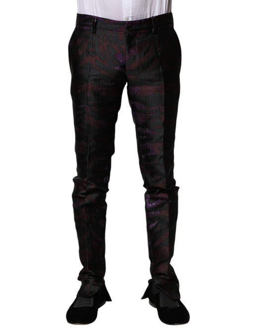 Dolce &amp; Gabbana Mehrfarbige gemusterte Hose aus Polyester