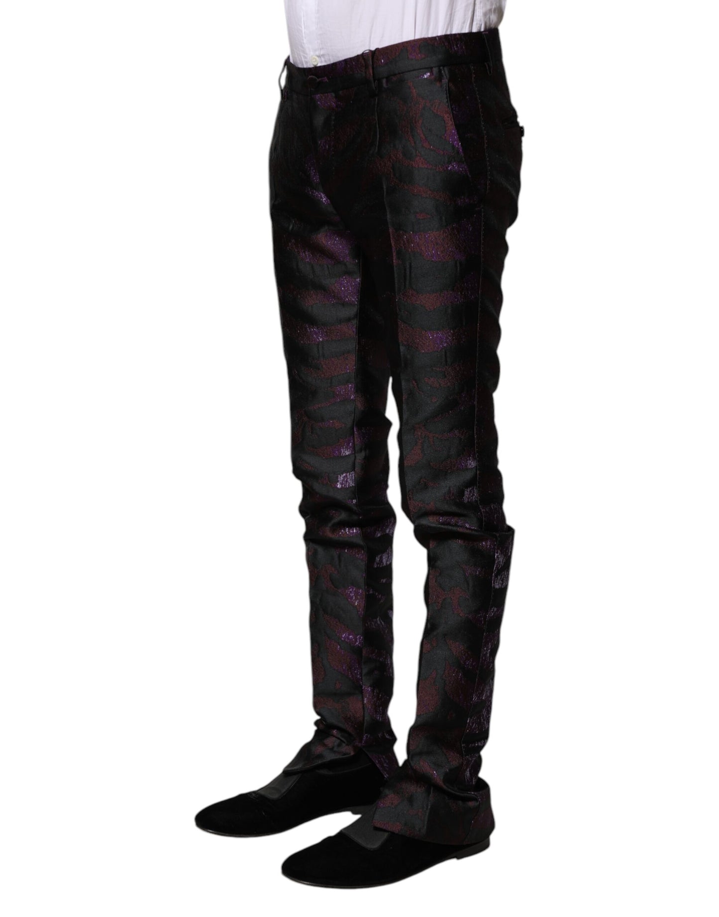 Dolce &amp; Gabbana Mehrfarbige gemusterte Hose aus Polyester