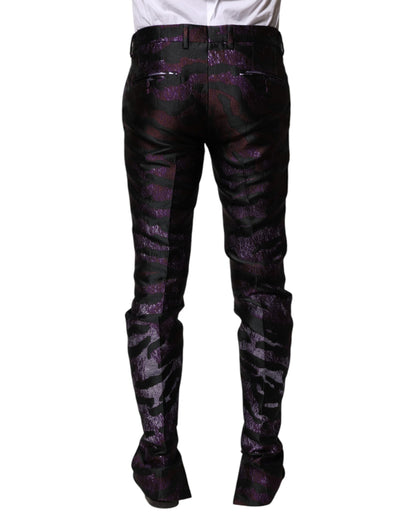 Dolce &amp; Gabbana Mehrfarbige gemusterte Hose aus Polyester