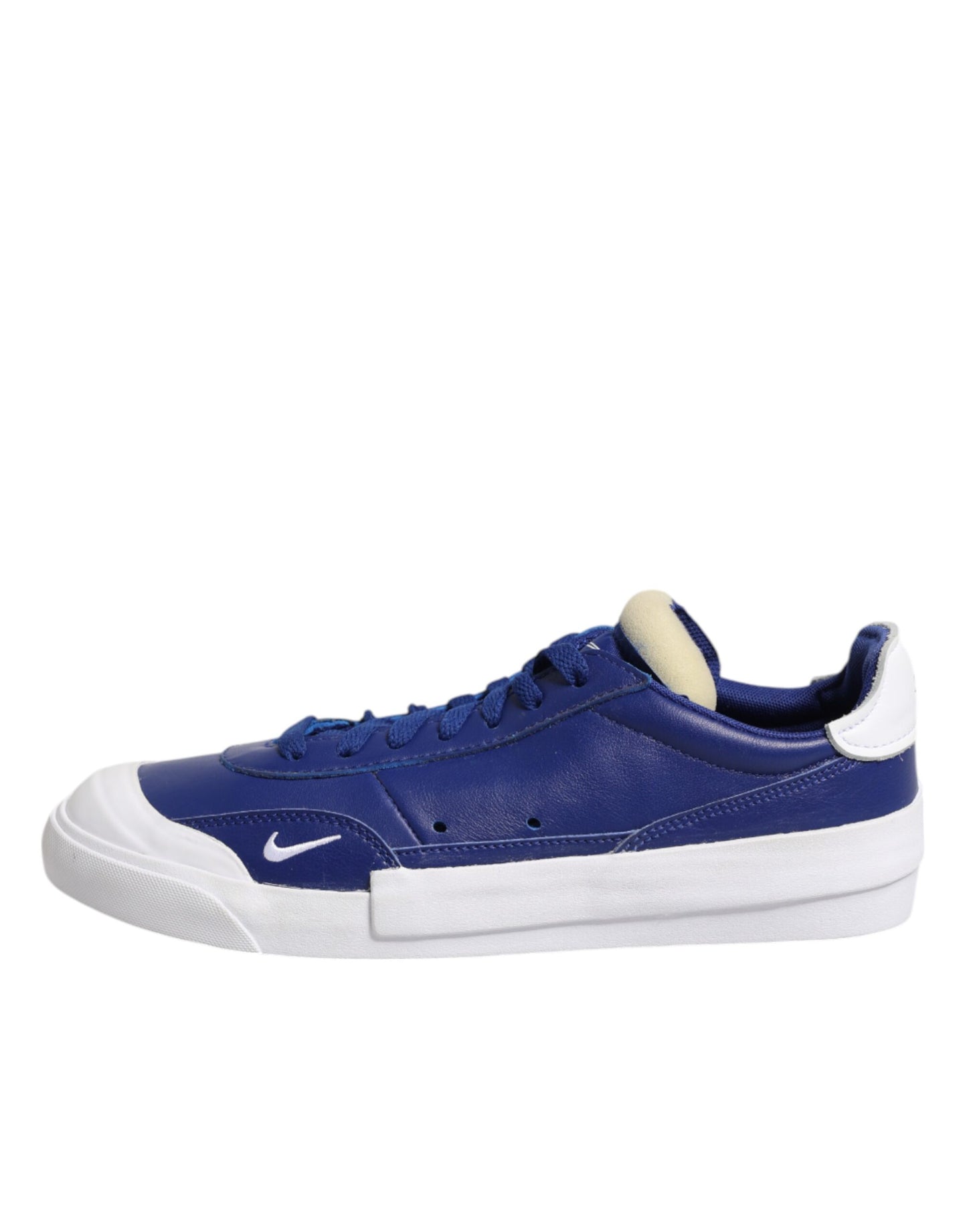 Nike – Drop-Type PRM – Niedrige Schnürschuhe in Weiß und Blau
