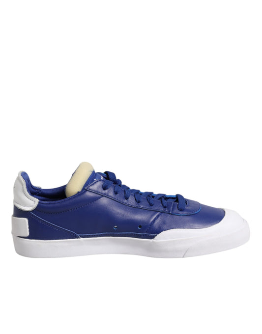 Nike – Drop-Type PRM – Niedrige Schnürschuhe in Weiß und Blau