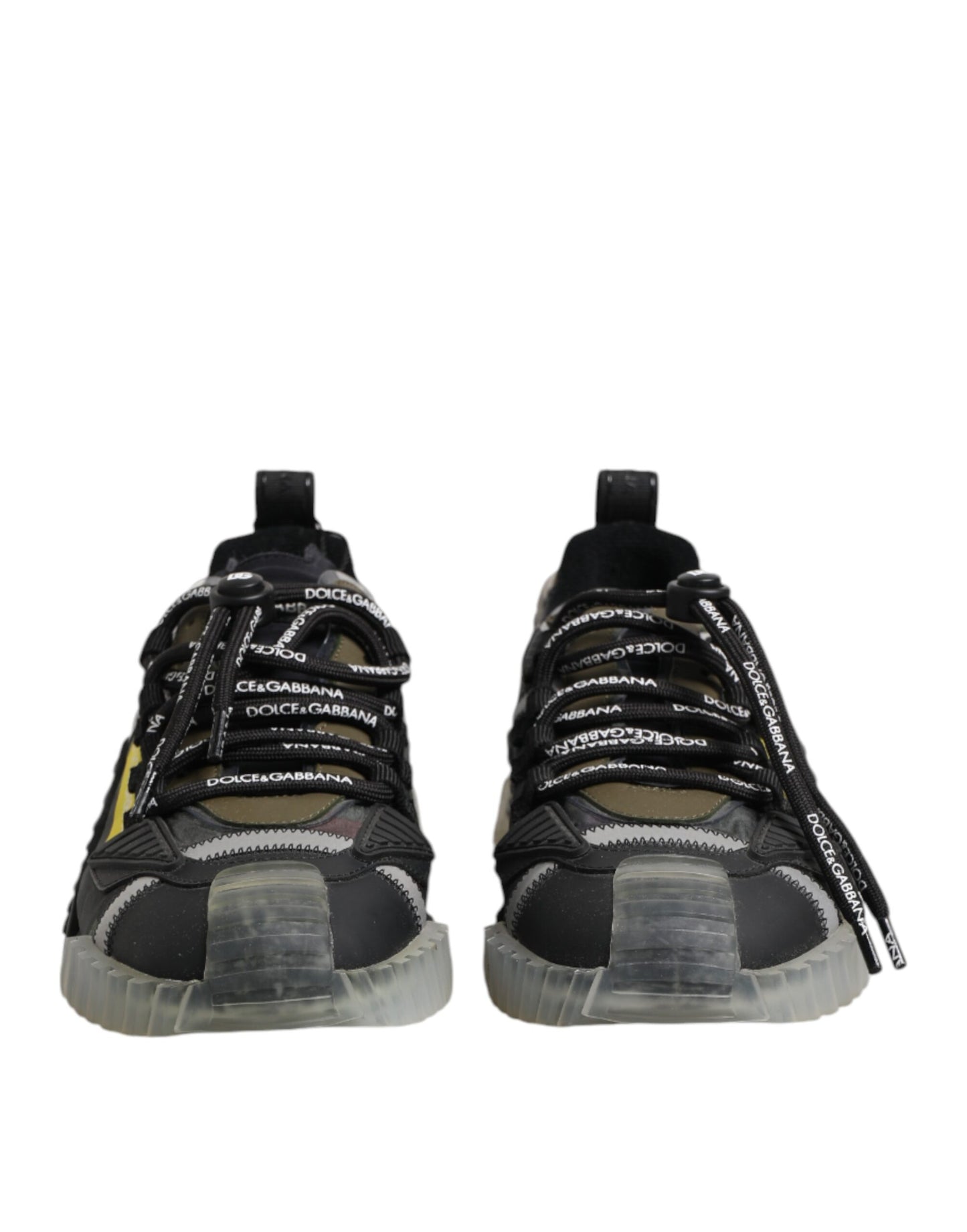 Dolce &amp; Gabbana Multicolor Lace Up Low Top NS1 Sneakers Shoes