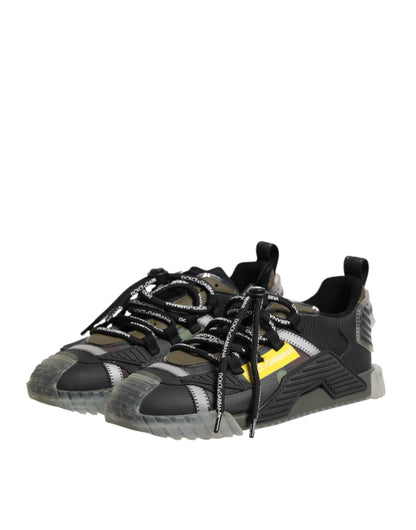Dolce &amp; Gabbana Multicolor Lace Up Low Top NS1 Sneakers Shoes