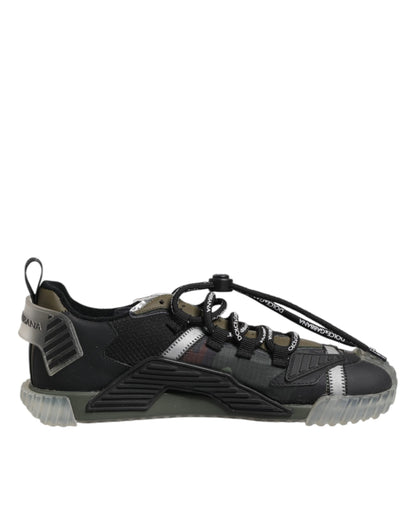 Dolce &amp; Gabbana Multicolor Lace Up Low Top NS1 Sneakers Shoes